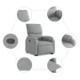 Hellgrauer, anhebbarer Liegesessel aus Stoff von , Sessel - Ref: Foro24-3204824, Preis: 306,49 €, Rabatt: %