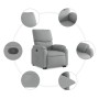 Light Gray Fabric Liftable Recliner by , Armchairs - Ref: Foro24-3204824, Price: 277,71 €, Discount: %