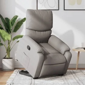 Liftable recliner taupe gray fabric by , Armchairs - Ref: Foro24-3204832, Price: 268,49 €, Discount: %