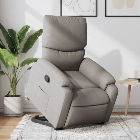 Liftable recliner taupe gray fabric by , Armchairs - Ref: Foro24-3204832, Price: 268,49 €, Discount: %