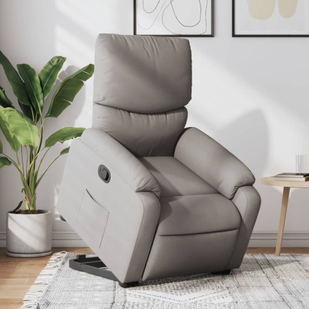 Sillón reclinable elevable tela gris taupe de , Sillones - Ref: Foro24-3204832, Precio: 250,57 €, Descuento: %