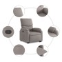 Sillón reclinable elevable tela gris taupe de , Sillones - Ref: Foro24-3204832, Precio: 250,57 €, Descuento: %