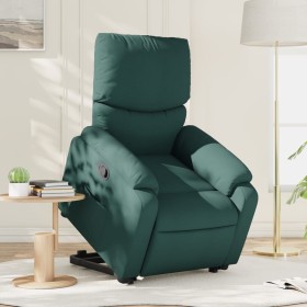 Dark green fabric lifting recliner by , Armchairs - Ref: Foro24-3204830, Price: 259,30 €, Discount: %