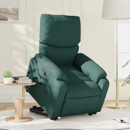Dark green fabric lifting recliner by , Armchairs - Ref: Foro24-3204830, Price: 273,56 €, Discount: %