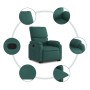 Sillón reclinable elevable tela verde oscuro de , Sillones - Ref: Foro24-3204830, Precio: 259,30 €, Descuento: %