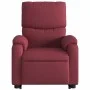 Sillón reclinable de masaje elevable tela rojo tinto de , Sillones - Ref: Foro24-3204839, Precio: 301,53 €, Descuento: %