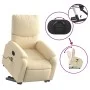 Silla de masaje reclinable de pie de tela color crema de , Sillones - Ref: Foro24-3204845, Precio: 325,42 €, Descuento: %