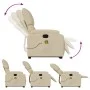 Liegender Fußmassagesessel aus cremefarbenem Stoff von , Sessel - Ref: Foro24-3204845, Preis: 325,55 €, Rabatt: %