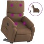 Sillón de masaje eléctrico reclinable elevable tela marrón de , Sillones - Ref: Foro24-3204864, Precio: 344,11 €