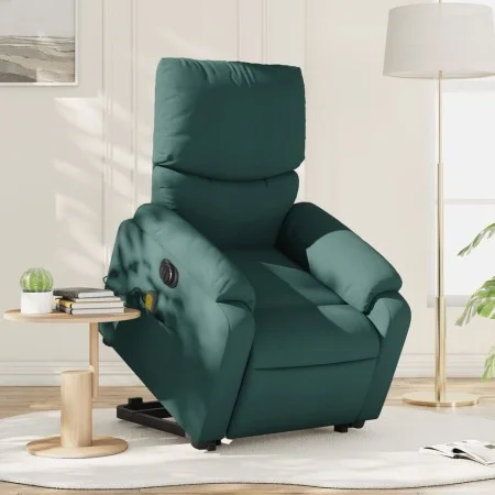 Elektrischer Massagesessel, hochklappbar, aus dunkelgrünem Stoff von , Sessel - Ref: Foro24-3204866, Preis: 326,68 €, Rabatt: %