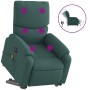 Electric massage chair with adjustable recliner, dark green fabric by , Armchairs - Ref: Foro24-3204866, Price: 309,58 €, Dis...