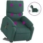 Elektrischer Massagesessel, hochklappbar, aus dunkelgrünem Stoff von , Sessel - Ref: Foro24-3204866, Preis: 326,68 €, Rabatt: %