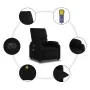 Elektrischer Massage-Liegestuhl aus schwarzem Kunstleder von , Sessel - Ref: Foro24-3204879, Preis: 236,17 €, Rabatt: %