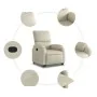 Cremefarbener Hebe-Liegestuhl aus Kunstleder von , Sessel - Ref: Foro24-3204887, Preis: 314,09 €, Rabatt: %