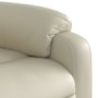 Cream-colored artificial leather liftable recliner chair by , Armchairs - Ref: Foro24-3204887, Price: 299,22 €, Discount: %