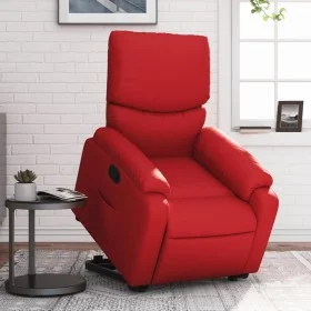 Red artificial leather lifting recliner by , Armchairs - Ref: Foro24-3204891, Price: 338,29 €, Discount: %