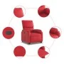 Hebe-Liegestuhl aus rotem Kunstleder von , Sessel - Ref: Foro24-3204891, Preis: 338,29 €, Rabatt: %