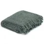 Manta de algodón verde oscuro 125x150 cm de vidaXL, Mantas - Ref: Foro24-133758, Precio: 28,89 €, Descuento: %