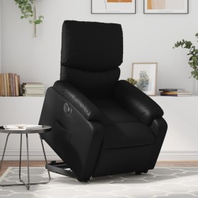 Sillón reclinable y elevable eléctrico cuero sintético negro de , Sillones - Ref: Foro24-3204900, Precio: 315,30 €, Descuento: %