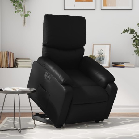 Black synthetic leather electric recliner and lift chair by , Armchairs - Ref: Foro24-3204900, Price: 315,30 €, Discount: %