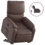 Sillón reclinable elevable eléctrico de cuero sintético marrón de , Sillones - Ref: Foro24-3204902, Precio: 374,34 €, Descuen...