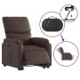Sillón reclinable elevable eléctrico de cuero sintético marrón de , Sillones - Ref: Foro24-3204902, Precio: 374,34 €, Descuen...