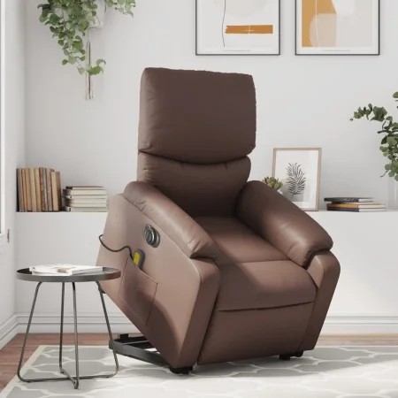 Elektrischer Massagesessel aus braunem Kunstleder von , Sessel - Ref: Foro24-3204909, Preis: 393,60 €, Rabatt: %