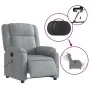 Electric Massage Recliner Light Gray Fabric by , Armchairs - Ref: Foro24-3205190, Price: 263,88 €, Discount: %
