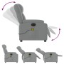 Elektrischer Massagesessel aus hellgrauem Stoff von , Sessel - Ref: Foro24-3205190, Preis: 278,52 €, Rabatt: %