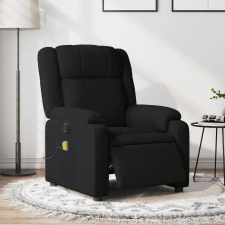 Black Fabric Electric Massage Recliner by , Armchairs - Ref: Foro24-3205192, Price: 258,35 €, Discount: %