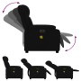 Black Fabric Electric Massage Recliner by , Armchairs - Ref: Foro24-3205192, Price: 258,35 €, Discount: %