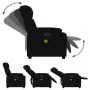 Black Fabric Electric Massage Recliner by , Armchairs - Ref: Foro24-3205192, Price: 258,12 €, Discount: %