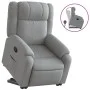 Sillón reclinable elevable de tela gris claro de , Sillones - Ref: Foro24-3205202, Precio: 267,39 €, Descuento: %
