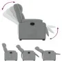 Sillón reclinable elevable de tela gris claro de , Sillones - Ref: Foro24-3205202, Precio: 267,39 €, Descuento: %