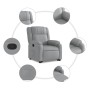 Hellgrauer, anhebbarer Liegesessel aus Stoff von , Sessel - Ref: Foro24-3205202, Preis: 253,10 €, Rabatt: %