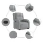 Sillón reclinable elevable de tela gris claro de , Sillones - Ref: Foro24-3205202, Precio: 267,39 €, Descuento: %
