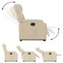 Elektrisch anhebbarer Liegestuhl aus cremefarbenem Stoff von , Sessel - Ref: Foro24-3205235, Preis: 312,92 €, Rabatt: %