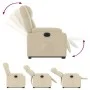 Elektrisch anhebbarer Liegestuhl aus cremefarbenem Stoff von , Sessel - Ref: Foro24-3205235, Preis: 351,51 €, Rabatt: %
