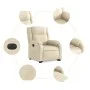 Elektrisch anhebbarer Liegestuhl aus cremefarbenem Stoff von , Sessel - Ref: Foro24-3205235, Preis: 351,51 €, Rabatt: %