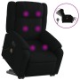 Sillón de masaje eléctrico reclinable elevable tela negro de , Sillones - Ref: Foro24-3205240, Precio: 324,81 €, Descuento: %