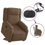 Brown Fabric Liftable Reclining Electric Massage Chair by , Armchairs - Ref: Foro24-3205242, Price: 355,38 €, Discount: %