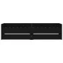 Bed frame with drawers black 100x200 cm by , Beds and slatted bases - Ref: Foro24-3207337, Price: 172,27 €, Discount: %