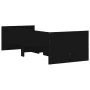 Bed frame with drawers black 100x200 cm by , Beds and slatted bases - Ref: Foro24-3207337, Price: 172,27 €, Discount: %