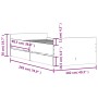 Bettgestell aus geräucherter Eiche mit Schubladen 100x200 cm von , Betten und Lattenroste - Ref: Foro24-3207368, Preis: 158,9...