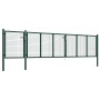 Puerta de jardín de acero verde 500x75 cm de vidaXL, Puertas de jardín - Ref: Foro24-144316, Precio: 423,06 €, Descuento: %