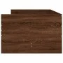 Brown oak bed frame with drawers 90x200 cm by , Beds and slatted bases - Ref: Foro24-3207349, Price: 191,31 €, Discount: %