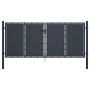 Anthracite gray steel garden gate 300x125 cm by vidaXL, garden gates - Ref: Foro24-144525, Price: 556,47 €, Discount: %