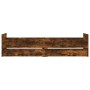 Bettgestell aus geräucherter Eiche mit Schubladen 90x190 cm von , Betten und Lattenroste - Ref: Foro24-3207382, Preis: 143,69...