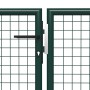 Puerta de jardín de acero verde 500x75 cm de vidaXL, Puertas de jardín - Ref: Foro24-144316, Precio: 423,06 €, Descuento: %