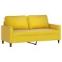 2-seater yellow velvet sofa 140 cm by , Sofas - Ref: Foro24-359205, Price: 242,10 €, Discount: %